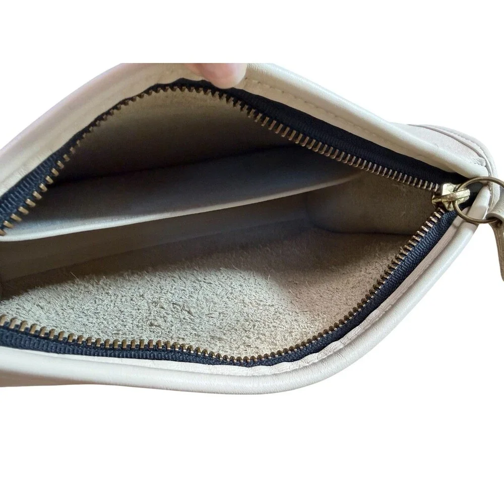 Coach Vintage Taylor Zip 1980's USA Bone Leather 0648-236 Shoulder/Crossbody